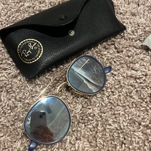 Ray ban mirrored frame glasses
